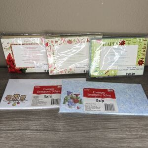 Christmas Photo Frame Greeting Cards (24) And Envelopes (24) Mixed Lot NEW